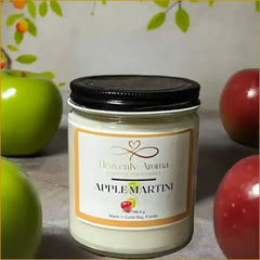 Apple Martini 7 oz Candle – A Crisp Twist of Joy - Heavenly Aroma