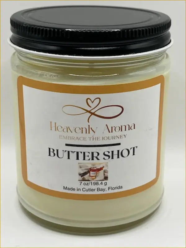 Butter Shot 7 oz Candle – Melt Into Sweet Comfort - Heavenly Aroma