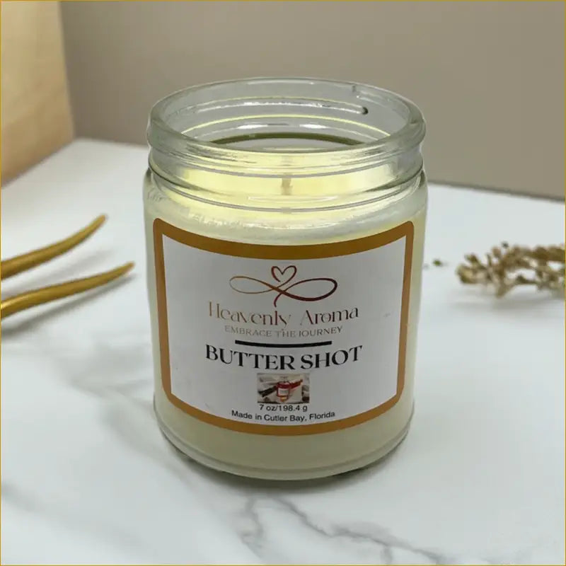 Butter Shot 7 oz Candle – Melt Into Sweet Comfort - Heavenly Aroma