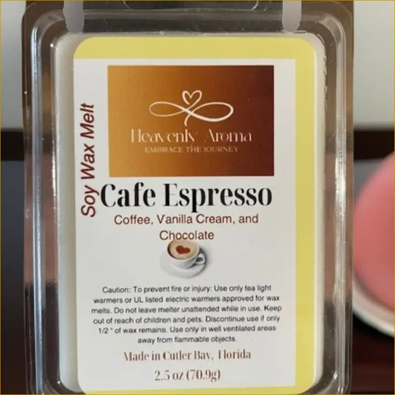 Café Espresso 2.5 oz Wax Tarts - Heavenly Aroma