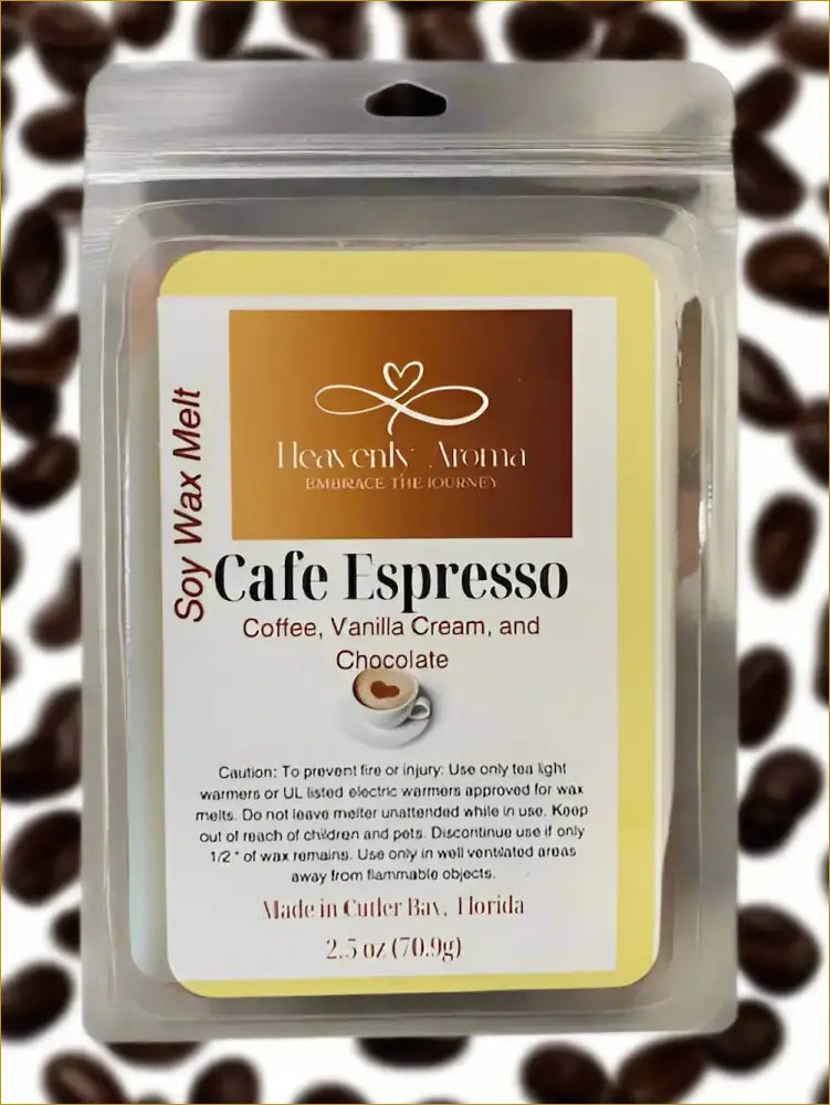 Café Espresso 2.5 oz Wax Tarts - Heavenly Aroma