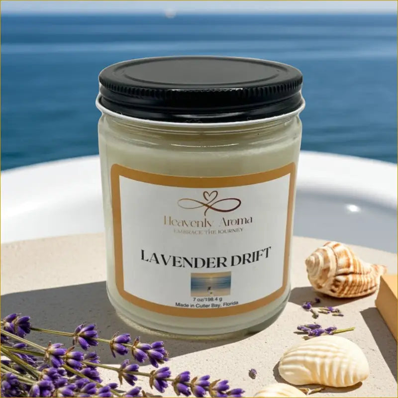 Lavender Drift 7 oz Candle – A Serene Escape Awaits! - Heavenly Aroma