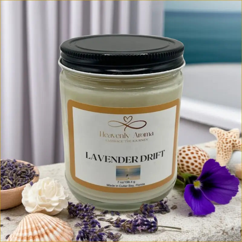 Lavender Drift 7 oz Candle – A Serene Escape Awaits! - Heavenly Aroma