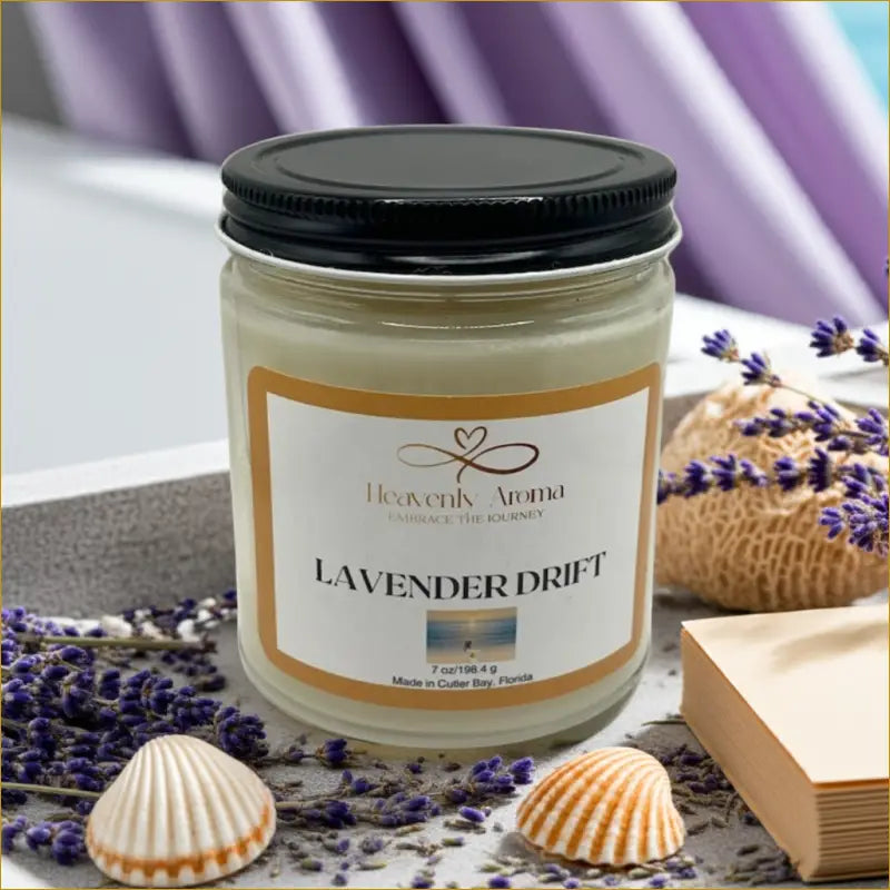 Lavender Drift 7 oz Candle – A Serene Escape Awaits! - Heavenly Aroma