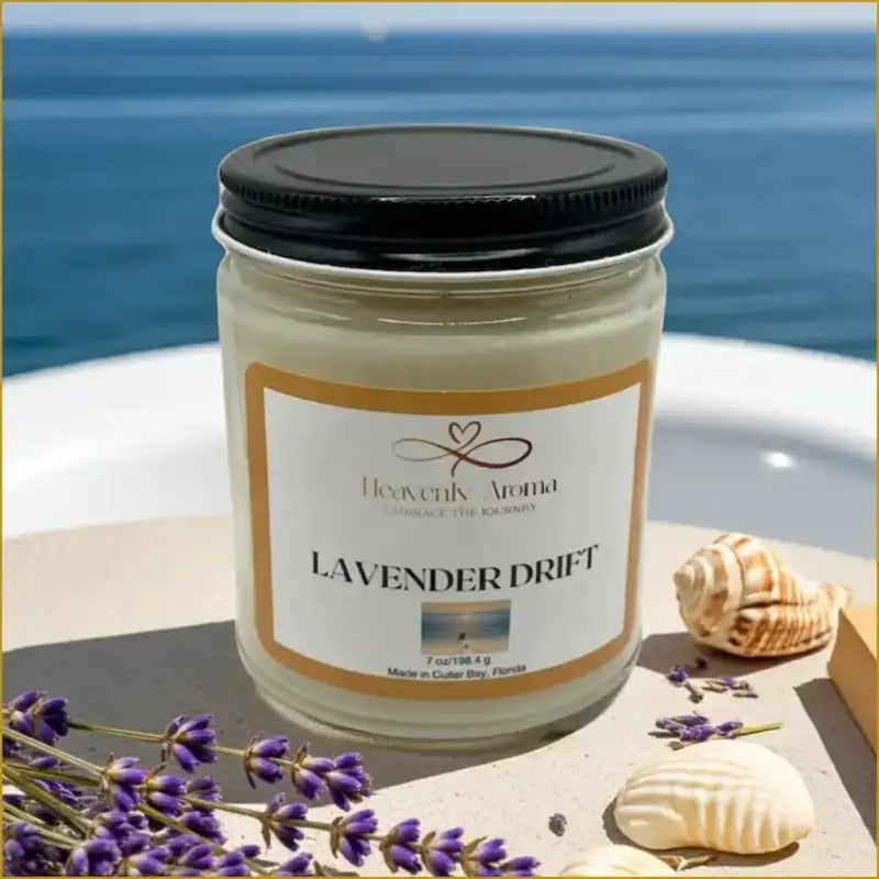 Lavender Drift 7 oz Candle – A Serene Escape Awaits! - Heavenly Aroma