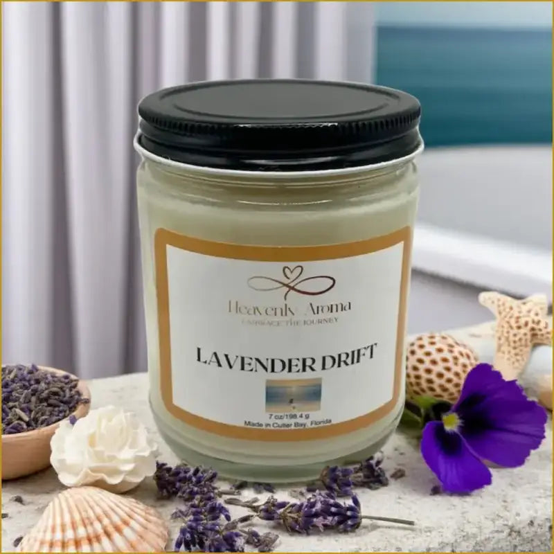 Lavender Drift 7 oz Candle – A Serene Escape Awaits! - Heavenly Aroma
