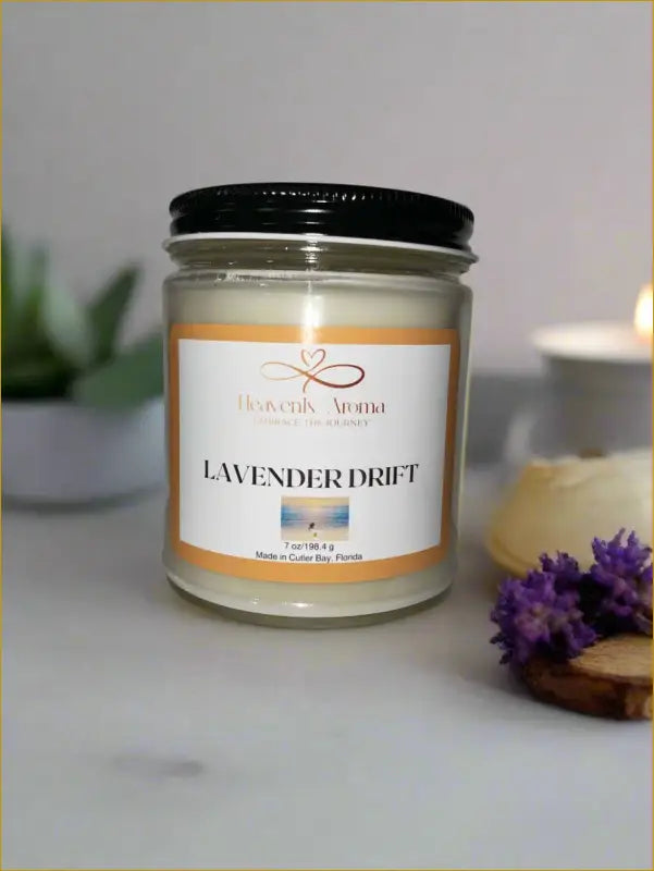 Lavender Drift 7 oz Candle – A Serene Escape Awaits! - Heavenly Aroma