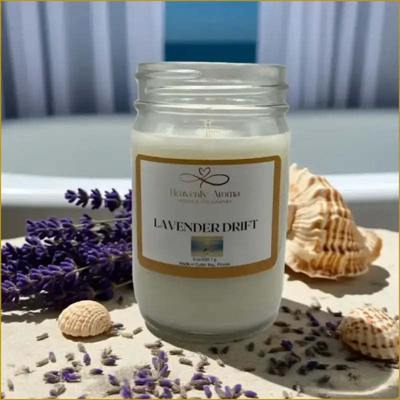 Lavender Drift 9 oz Candle – A Serene Escape Awaits! - Heavenly Aroma