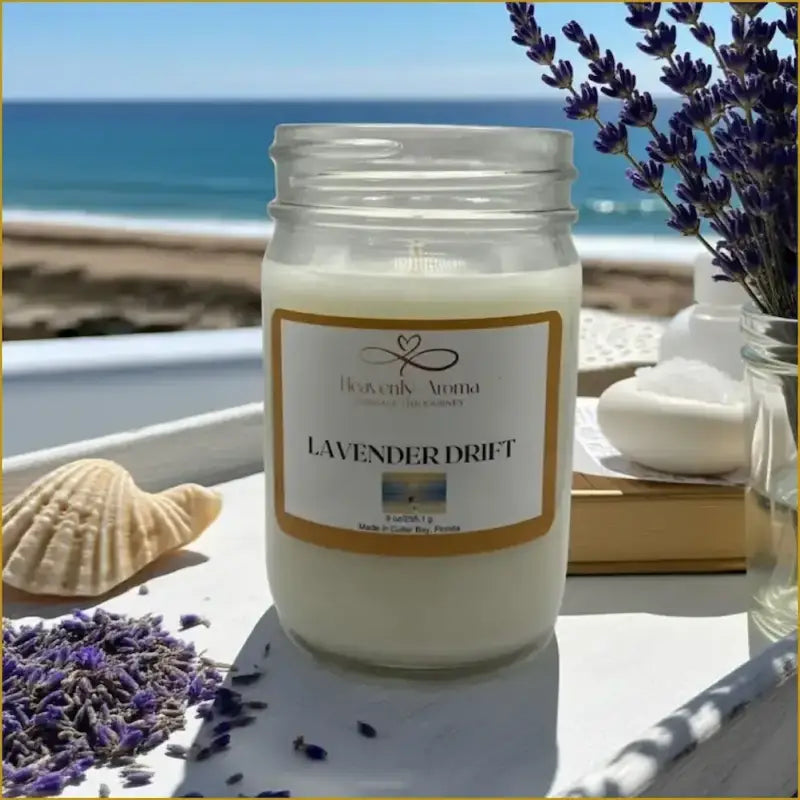 Lavender Drift 9 oz Candle – A Serene Escape Awaits! - Heavenly Aroma