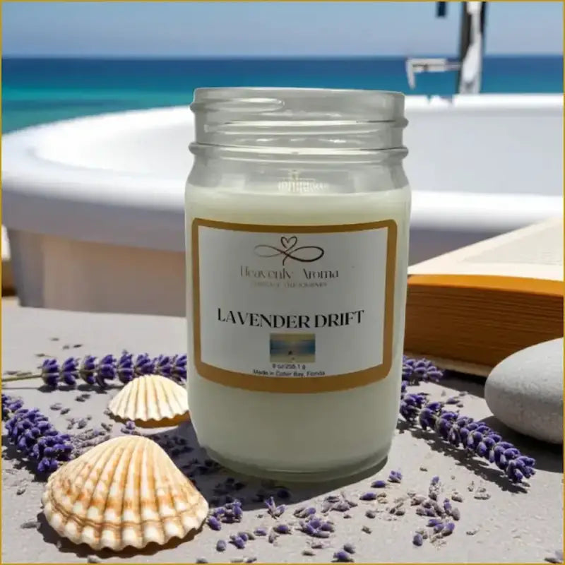 Lavender Drift 9 oz Candle – A Serene Escape Awaits! - Heavenly Aroma