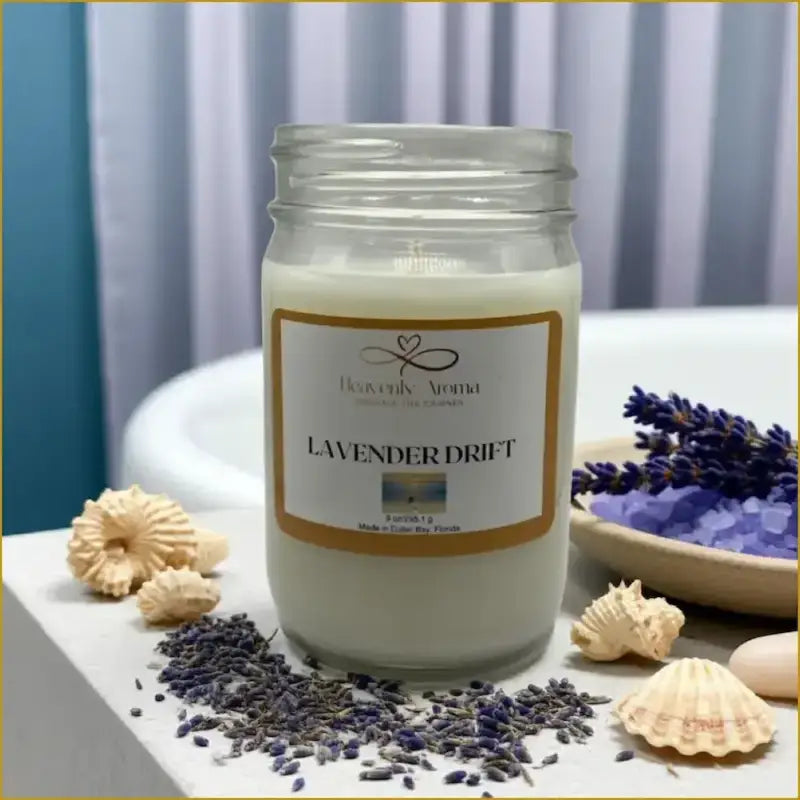 Lavender Drift 9 oz Candle – A Serene Escape Awaits! - Heavenly Aroma