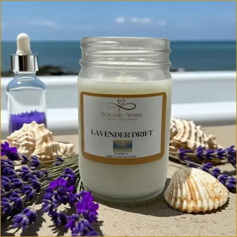 Lavender Drift 9 oz Candle – A Serene Escape Awaits! - Heavenly Aroma