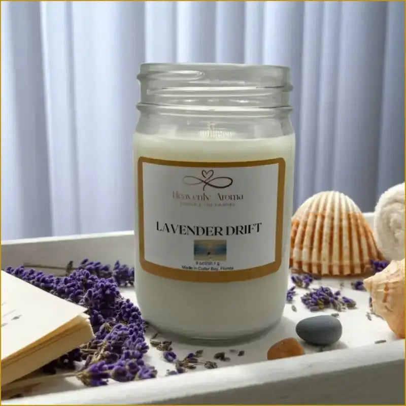 Lavender Drift 9 oz Candle – A Serene Escape Awaits! - Heavenly Aroma