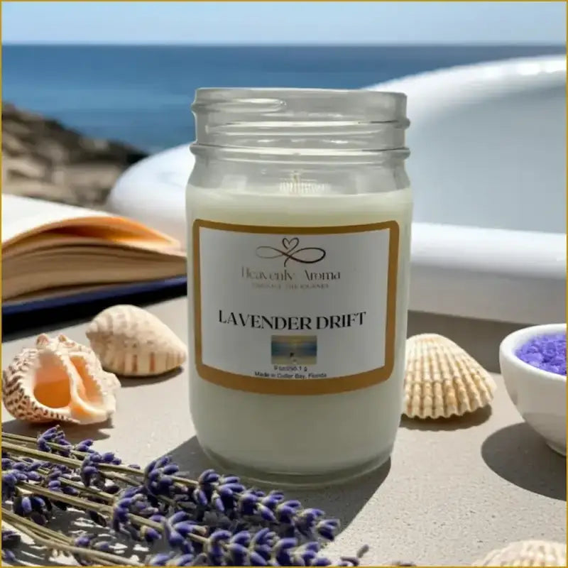 Lavender Drift 9 oz Candle – A Serene Escape Awaits! - Heavenly Aroma