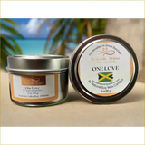 One Love Hand Poured Soy Candle with Tropical Scents for a Mini Vacation - Heavenly Aroma