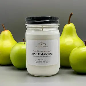 Nurse Calm Aromatherapy™ by Heavenly Aroma's Apple Martini Candle for Cozy Relaxation