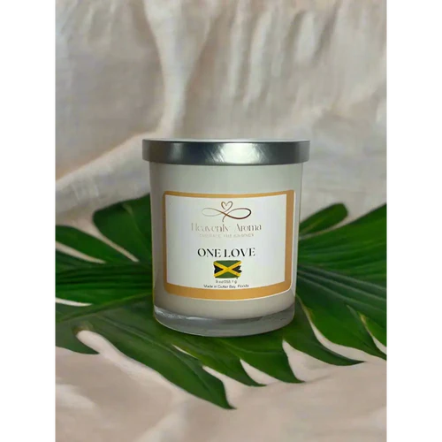 One Love Fruit Scented Candle with Strong Fragrance Throw - Heavenly Aroma