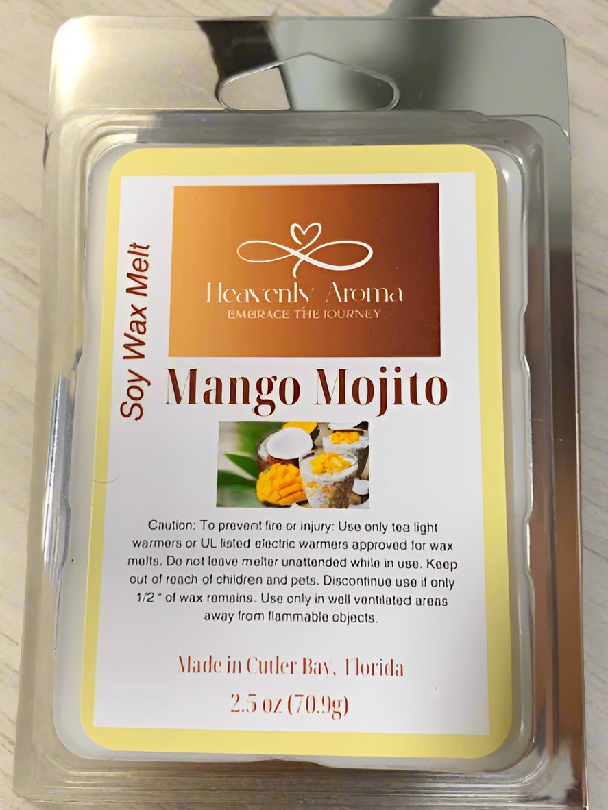 Mango Mojito - 2.5 oz Natural Scented Wax Melts