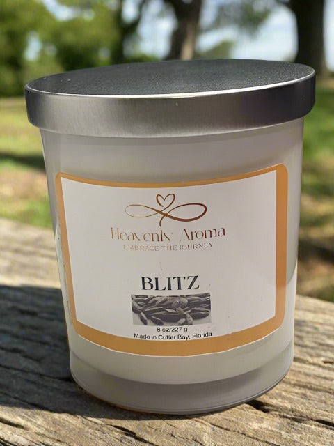 Premium 8 oz Soy Wax Candles for a Cozy Atmosphere - Blitz