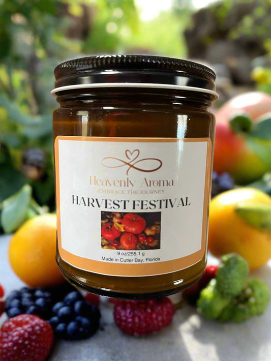 Harvest Festival - 9 oz Hand Poured Soy Candle