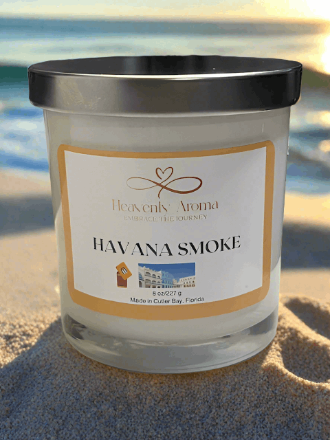 Havana Smoke - 9 oz Hand Poured Soy Wax Candle