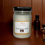 Mahogany Bliss 9 oz Candle – Sophisticated Calm in a Jar - Heavenly Aroma