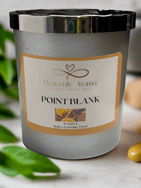 Point Blank - 8 oz Hand Poured Soy Candle