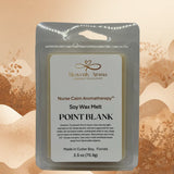 Soy wax melt packaging with 'Heavenly Aroma' branding on a decorative background