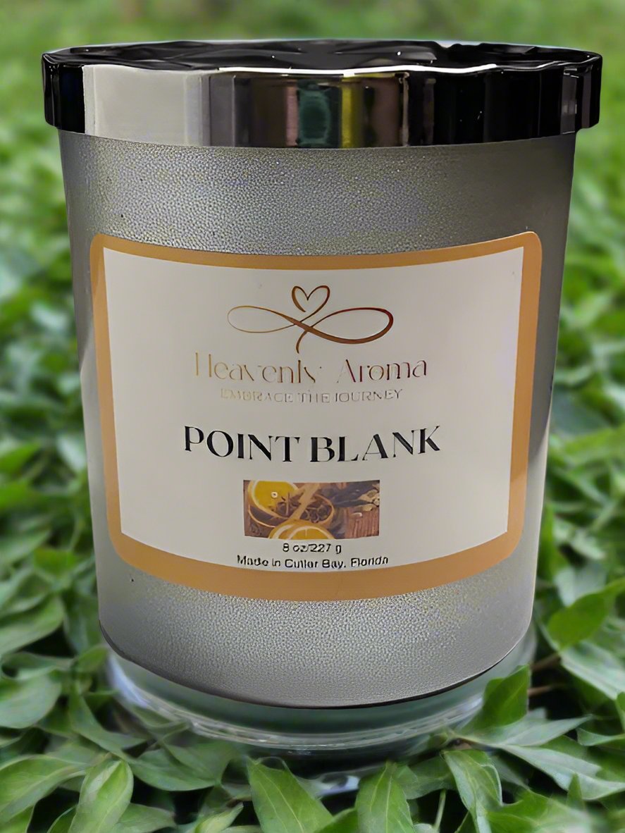 Premium 8 oz Soy Wax Candles for a Cozy Atmosphere - Point Blank