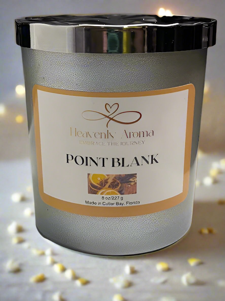 Premium 8 oz Soy Wax Candles for a Cozy Atmosphere - Point Blank