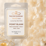 Nurse Calm Aromatherapy wax melt packaging with floral background