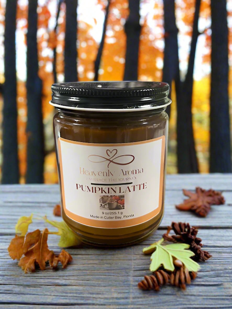 Pumpkin Latte - 9 oz Hand Poured Soy Candle