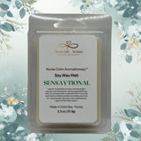 Soy wax melt package with 'Heavenly Aroma' branding on a floral background