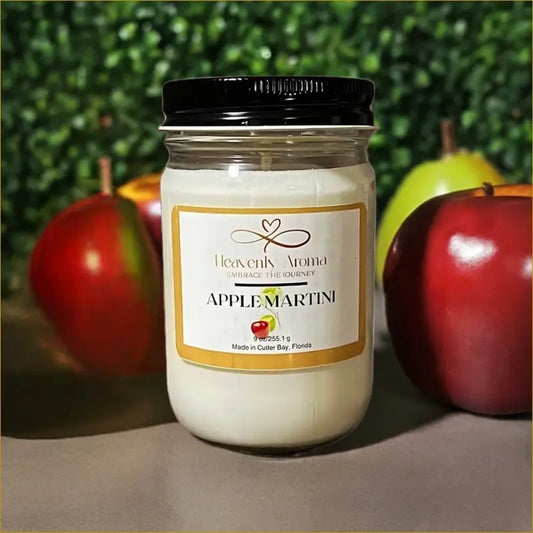 Apple Martini 9 oz Candle |  Fresh Apple & Pear Elegance - Heavenly Aroma