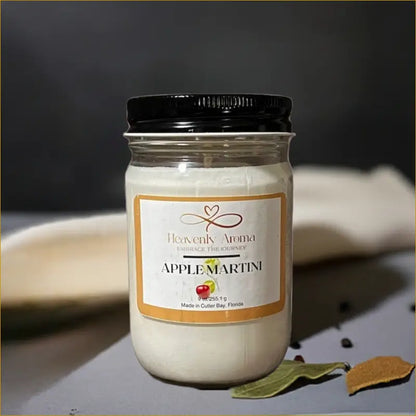 Apple Martini 9 oz Candle |  Fresh Apple & Pear Elegance - Heavenly Aroma