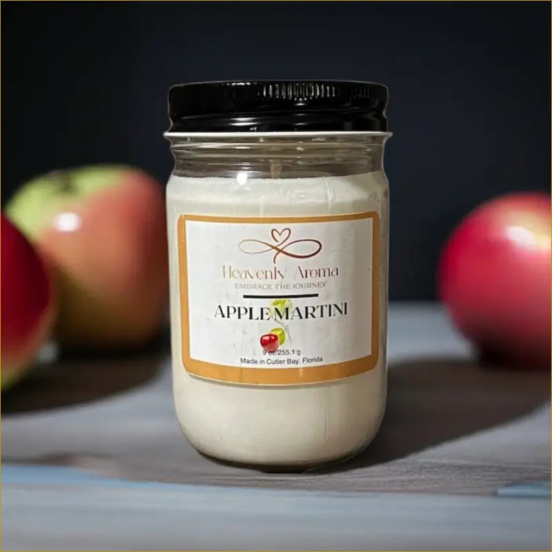 Apple Martini 9 oz Candle |  Fresh Apple & Pear Elegance - Heavenly Aroma