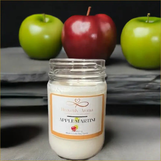 Apple Martini 9 oz Candle |  Fresh Apple & Pear Elegance - Heavenly Aroma