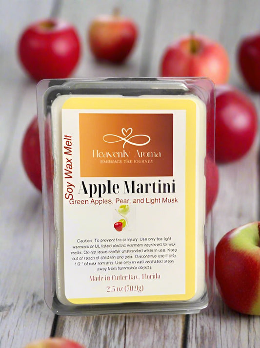 Apple Martini 2.5 oz Natural Scented Wax Melts