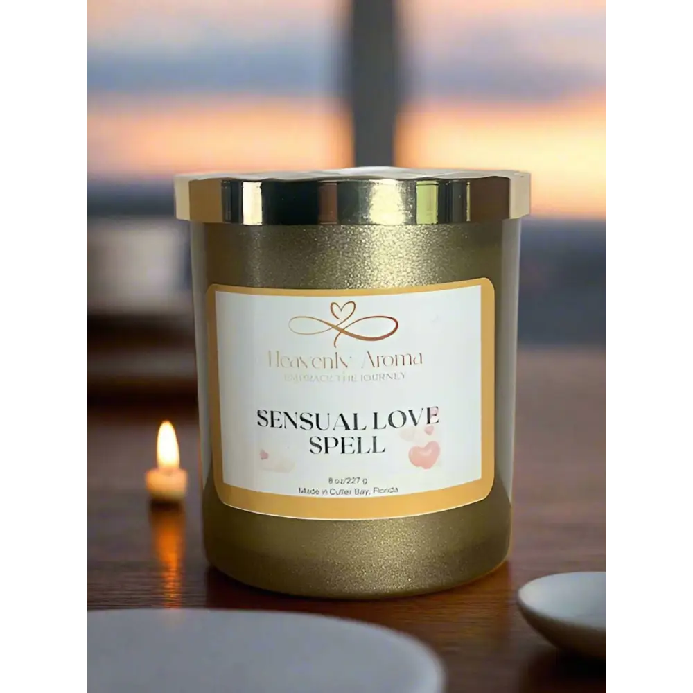 Attract Love & Romance with Our 8 oz Sensual Love Spell Soy Candle - Heavenly Aroma