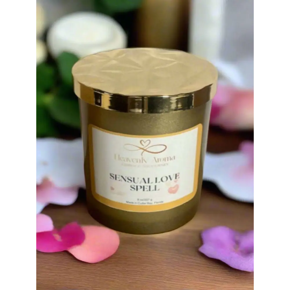 Attract Love & Romance with Our 8 oz Sensual Love Spell Soy Candle - Heavenly Aroma