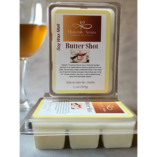 Butter Shot - 2.5 oz Natural Scented Wax Melts - Heavenly Aroma