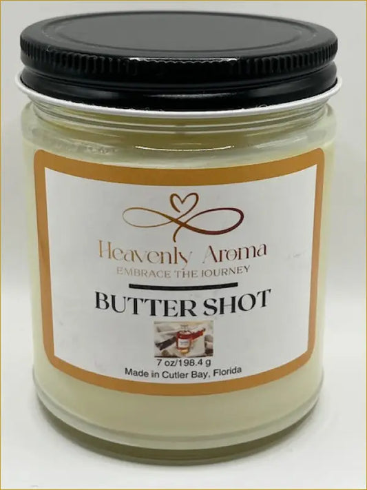 Butter Shot 7 oz Candle – Melt Into Sweet Comfort - Heavenly Aroma