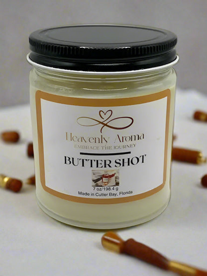 Butter Shot 7 oz Candle – Melt Into Sweet Comfort - Heavenly Aroma