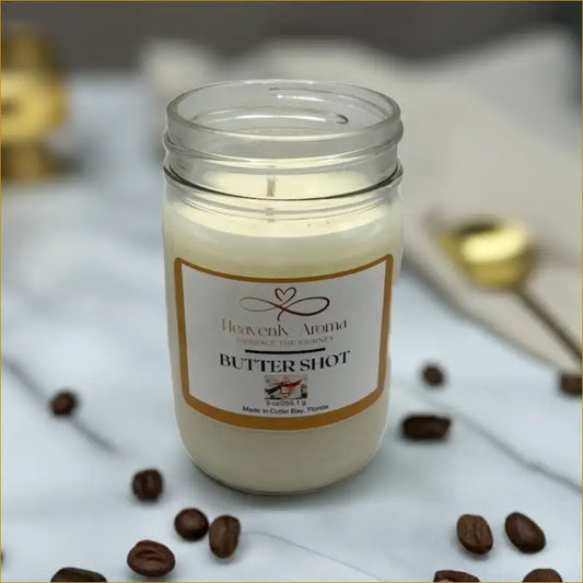 Butter Shot 9 oz Candle – Melt Into Sweet Comfort - Heavenly Aroma
