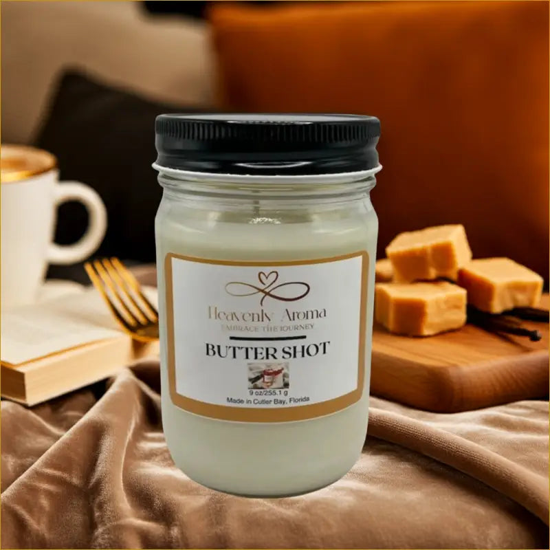 Butter Shot 9 oz Candle – Melt Into Sweet Comfort - Heavenly Aroma