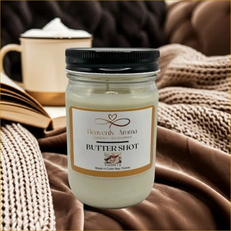 Butter Shot 9 oz Candle – Melt Into Sweet Comfort - Heavenly Aroma