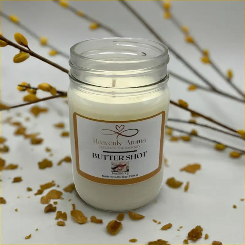 Butter Shot 9 oz Candle – Melt Into Sweet Comfort - Heavenly Aroma