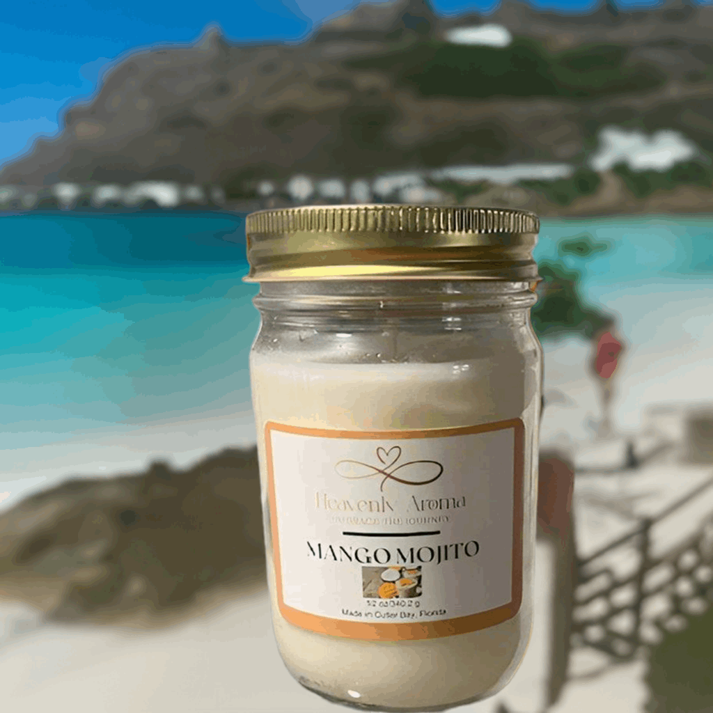 Mango Mojito  - 12 oz Handcrafted Soy Candle