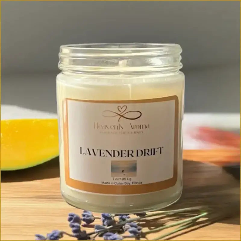Lavender Drift 7 oz Candle – A Serene Escape Awaits! - Heavenly Aroma