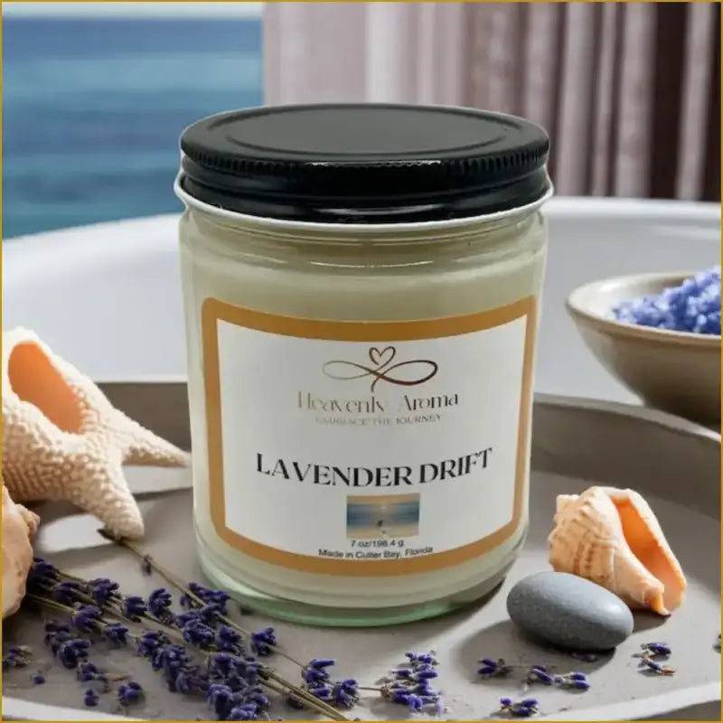 Lavender Drift 7 oz Candle – A Serene Escape Awaits! - Heavenly Aroma